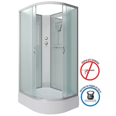 Душевая кабина Niagara Classic 120х90 L (NG-33294-14LBK) без гидромассажа 12