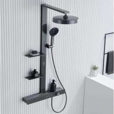 Душевая система Black & White Gravity GH-9005-GM (9005GM) термостатическая, gun metal 11