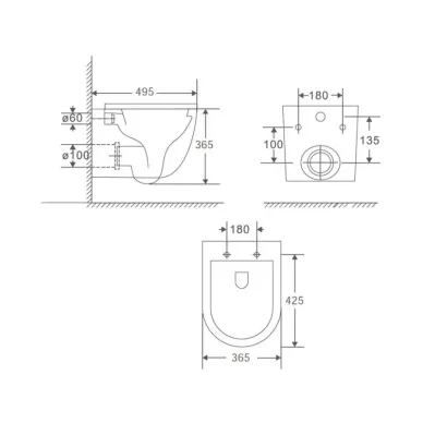 Инсталляция Grohe Rapid SL 39181001 в комплекте с унитазом безободковым с микролифт, кнопка хром 5
