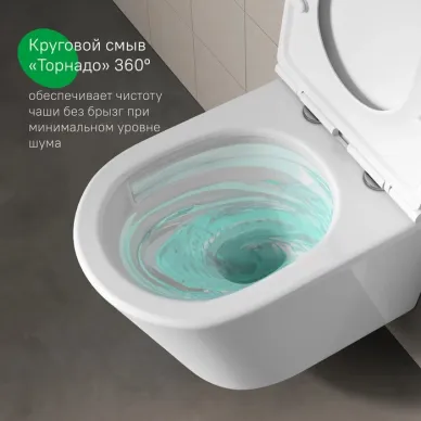 Унитаз подвесной Iddis Ray RAYRDSEi25 безободковый 5