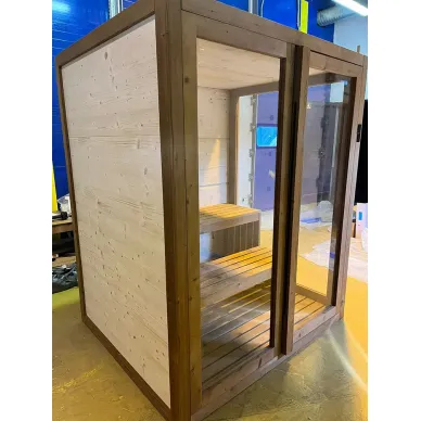 GRUPPO TREESSE AURA сауна 180х150х216Н, SX (левый вариант), подсветка, фронтальная дверь стекло/дерево SA1815DX01AVL 8