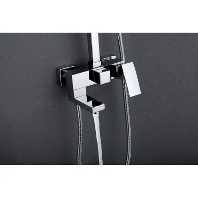 Душевая система Abber Daheim AF8216L с изливом, хром 1