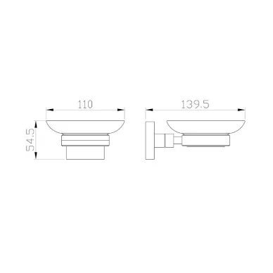 Мыльница Wonzon & Woghand Polo WW-8922 хром 1