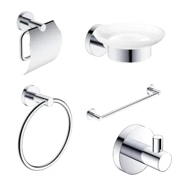 Набор аксессуаров для ванной комнаты AQUAME Trento AQM7221CR 5 в 1, хром 0