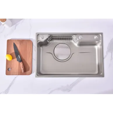 Мойка кухонная Fmark FSC7846L сатин 11