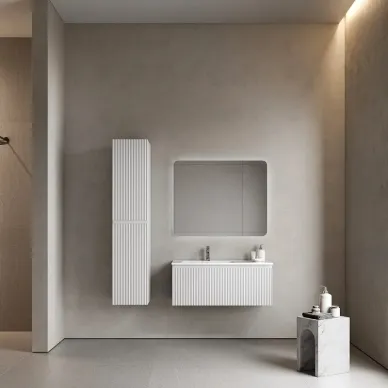 Тумба для ванной Sancos Snob R 1.0 SNR1.0100LW левая, 100см, bianco 6