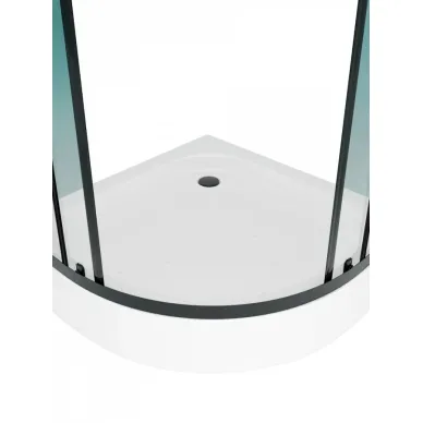 Душевой уголок Teymi Lina T00502 80x80, с поддоном, чёрный/стекло прозрачное 9