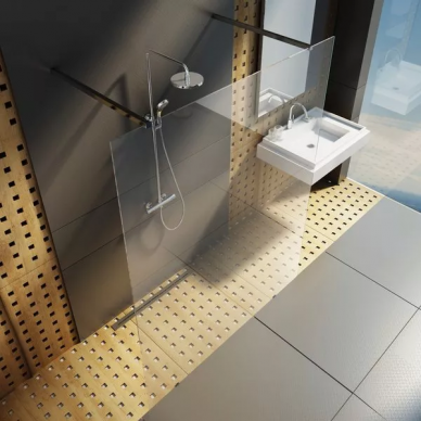 Душевая перегородка Ravak Walk-In Free 120 (GW9FG0C00Z1) блестящий профиль прозрачное стекло 5