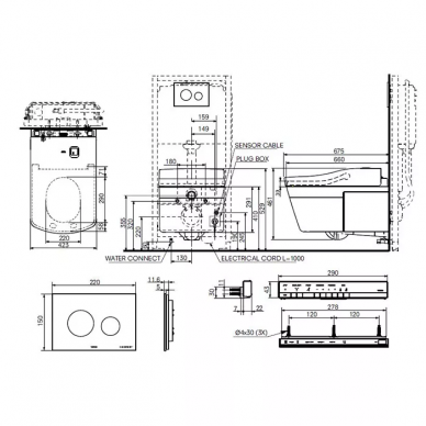 Крышка-биде Toto Neorest AC Washlet (TCF996RWG#NW1) 1
