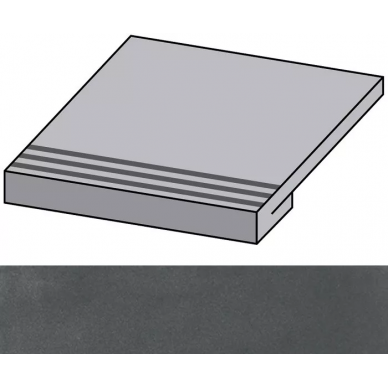 Encaustic Black Natural Gradone Rec-30 29.75x29.75 0