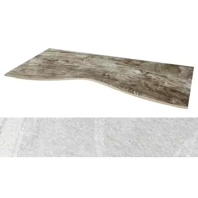 Materia White Flame Cut Bump 44.63x89.46 0