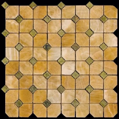 M073+M068-DP9 мозаика Оникс+Мрамор 35x35+15x15 305х305 0