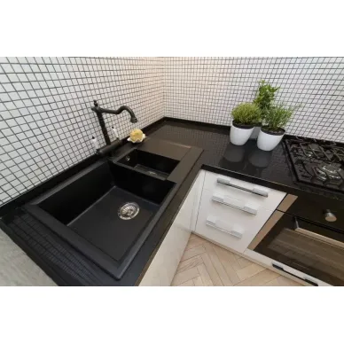 Мойка кухонная Omoikiri Daisen 78-2-BL (4993334) черный 5