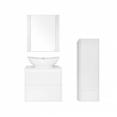 Тумба для ванной Style Line Монако (ЛС-00000623) 70 см, осина белая/белый лакобель 5