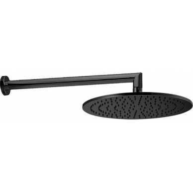 Верхний душ Cisal Shower (DS01362040) с держателем (черный матовый) 0