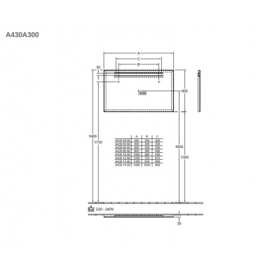 Зеркало Villeroy & Boch More to See One (A430A300) (120 см) 8