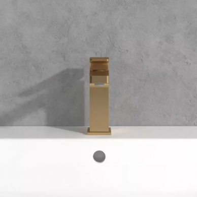 Смеситель для раковины Villeroy & Boch Architectura Square (TVW12500100076) золото сатинированное 2