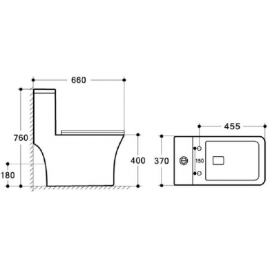 Унитаза-моноблок BelBagno Neon (BB8617CPR-MN/SC) с сиденьем микролифт 5