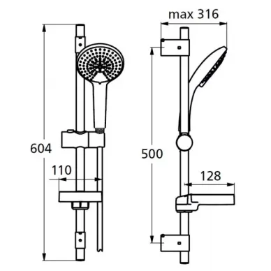 Душевой гарнитур Ideal Standard Idealrain L3 (B9425AA) 1