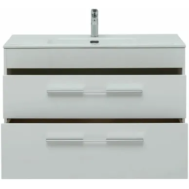 Тумба для ванной Aquanet Августа 277509 100 см Flat, белый глянец 5