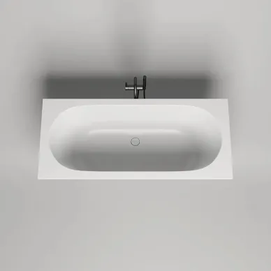 Ванна из литого мрамора Salini Ornella Axis 104623M S-Stone 170x70 см, белая матовая 5