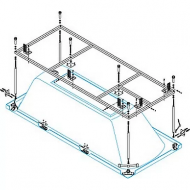 Каркас для ванны Cezares Metauro (METAURO-MF) 0