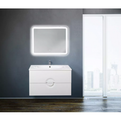 Тумба для ванной Belbagno Onda 100 (Bianco Lucido) 3