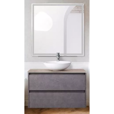 Комплект мебели для ванной Belbagno SET-KRAFT 80 (SET-KRAFT-800-PG-C-BB344-LOY-GRT-800/800) Pietra Grigio 0