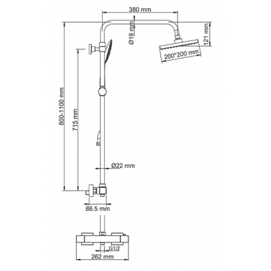 Душевая система Wasserkraft (A15502 Thermo) 6