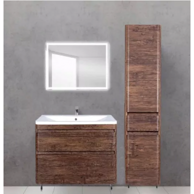Тумба для ванной Style Line El Fante Атлантика Люкс старое дерево, PLUS (100 см) подвесная 10