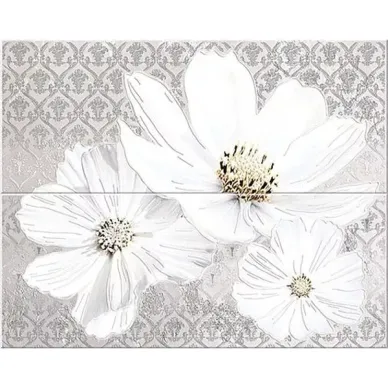 Sfumato Grey Floret панно (комплект 2шт) 50.5x40.2 0