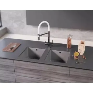Мойка кухонная Omoikiri Bosen 38-U-PL (4993230) платина 5