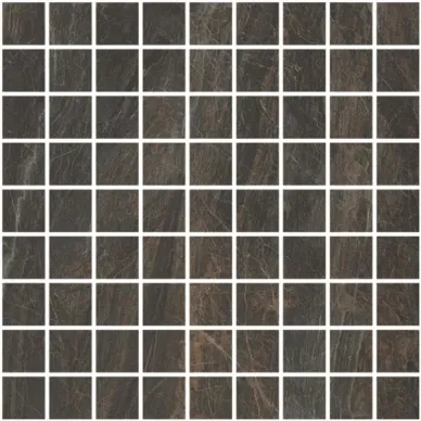 1042995 Anthology Mosaico Brown Rett 3*3 30x30 0