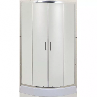 Душевой уголок BelBagno Uno (UNO-R-2-95-M-Cr) 95х95х185 см, профиль хром/стекло матовое 0