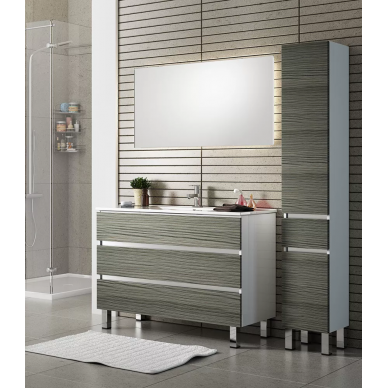 Тумба для ванной Sanvit Кубэ-3 (120 см) (палитра цветов) (напольный) 6