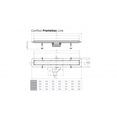 Душевой лоток Pestan Confluo Frameless Line 750 Gold (13701223) 8