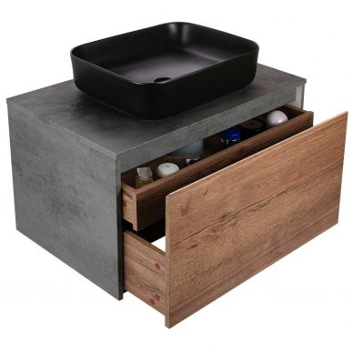 Тумба для ванной Vincea Mesa 1000 (VMC-2MS100TB) (100 см) (t.oak+beton) 7