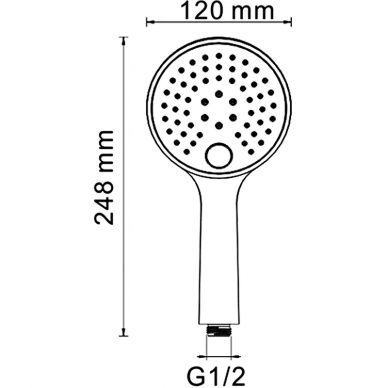 Душевая система Wasserkraft Alme (A171519 Thermo) с термостатом, хром 9