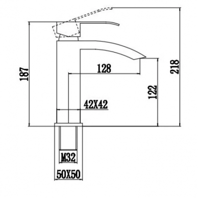 Смеситель для раковины Fmark (FS8601H)	черный 1