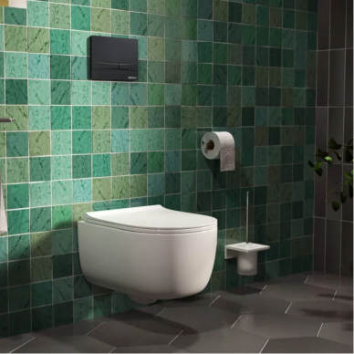 Инсталляция для подвесного унитаза Berges Novum (040255) смывная клавиша F5 Soft Touch черная 6