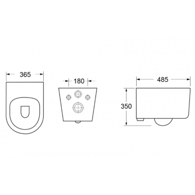 Чаша подвесного унитаза Cerutti SPA Oglio Aria (CT8909) безободковый, микролифт 5