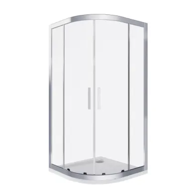 Душевой уголок Good Door Cofe R-80-C-CH (80x80) профиль хром/стекло прозрачное 1