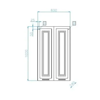 Подвесной шкаф Style Line Альба ЛС-000010051 60 см, белый 5