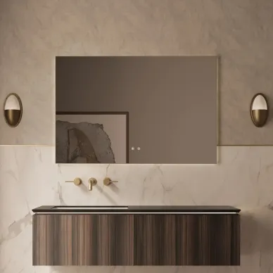 Тумба для ванной Vincea Luxe VMC-4LX140WN 139x52 см, подвесная, натуральный орех 0