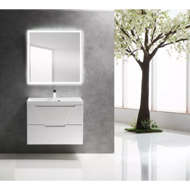 Тумба для ванной Belbagno Vittoria 80 (Bianco Lucido) 5