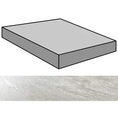 Materia Grey Lappato Gradone Rec Ang 59.55x59.55 0
