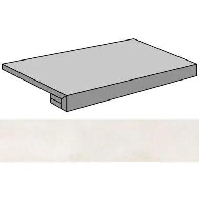 Microcement White Lappato Gradone Rec-120 29.67x119.3 0