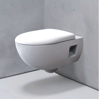 Чаша подвесного унитаза Geberit Renova Rimfree (500.800.00.1) с микролифтом 5