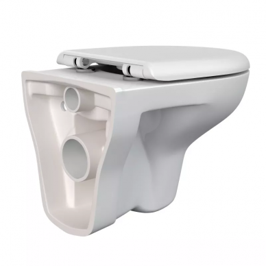 Чаша подвесного унитаза Cersanit Nature New Clean On (S-MZ-NATURE-COn-DL-w) микролифт 6