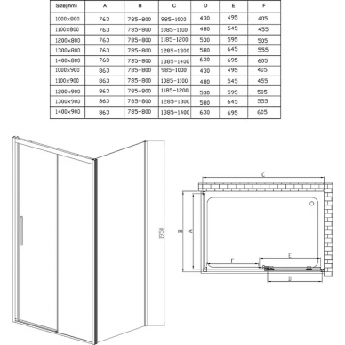 Душевой уголок Vincea Soft (VSR-3SO1010CL) 100х100х195 см, профиль хром/стекло прозрачное 1